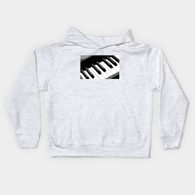 Piano Keys Kids Hoodie by JadedAlice